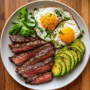 Steak & Eggs Power Plate