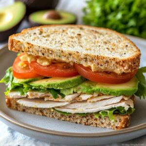 Turkey Avocado Power Sandwich